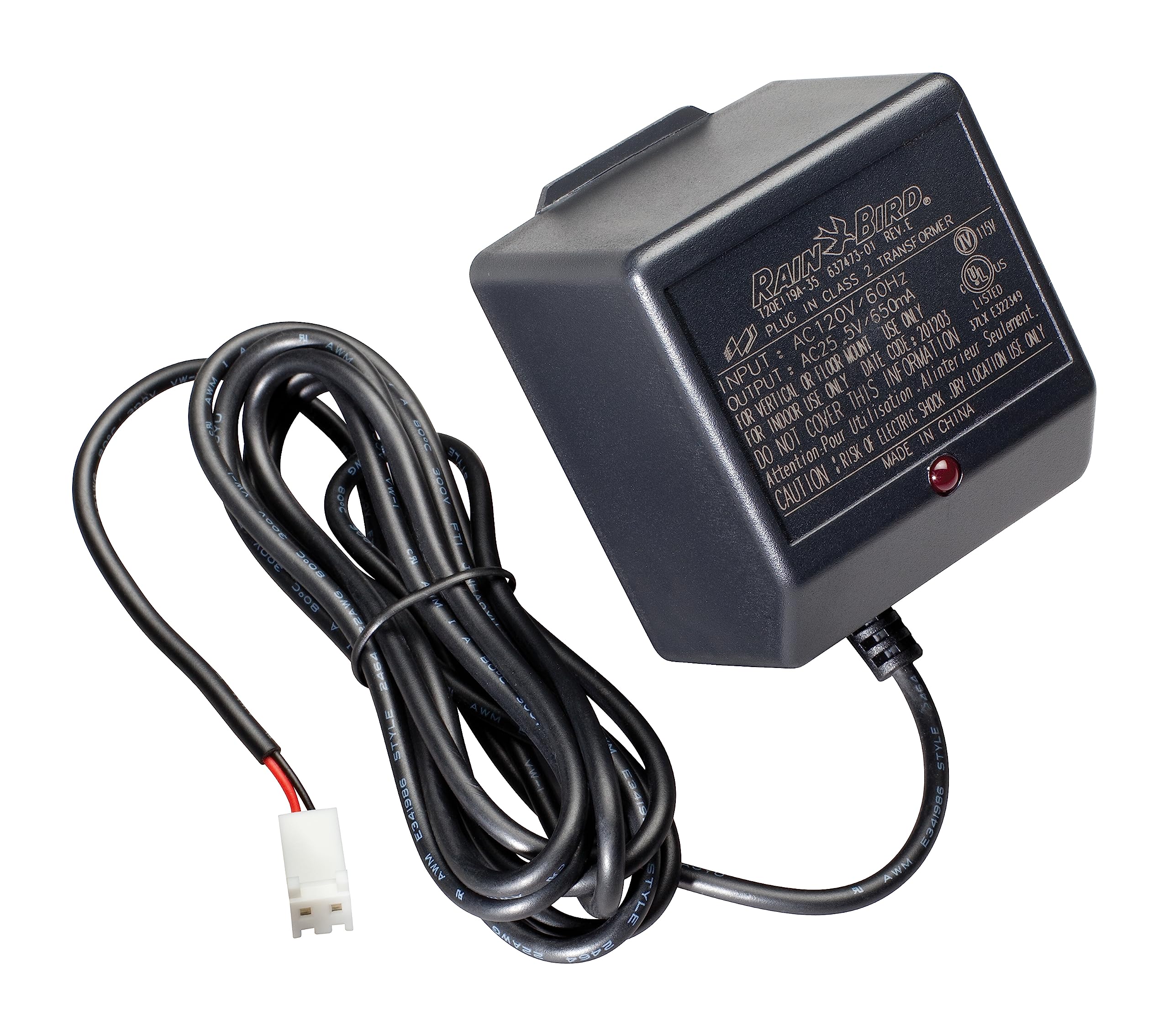 Photo 1 of Rain Bird UT1 Replacement Transformer for SST Series Indoor Irrigation Timers