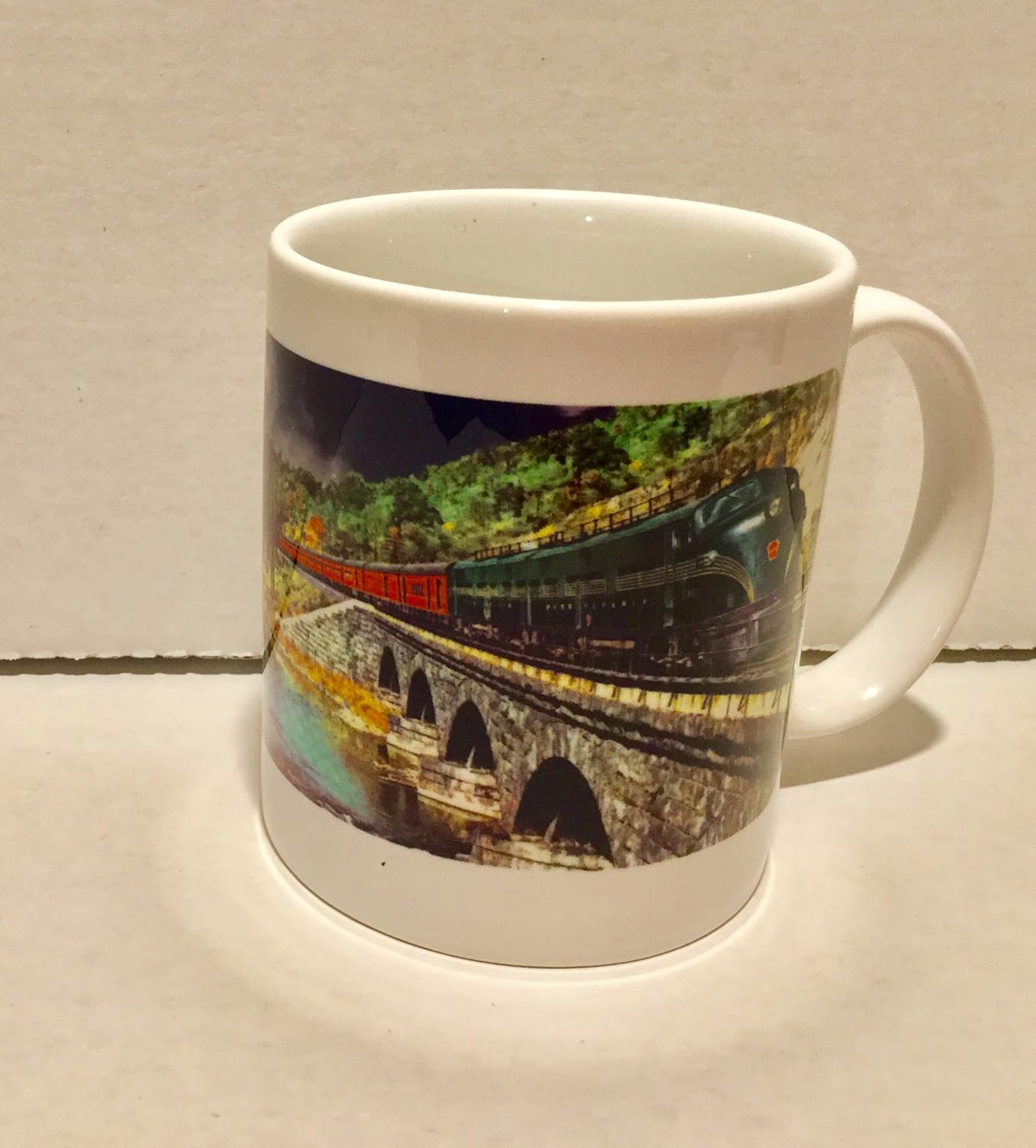 Mugs & Cups Collectibles Train PRR PENNSYLVANIA RAILROAD GG1 COFFEE MUG