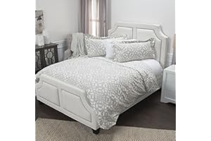 Rizzy Home Happy Together Doh By Duvet, King, Taupe/Ivory