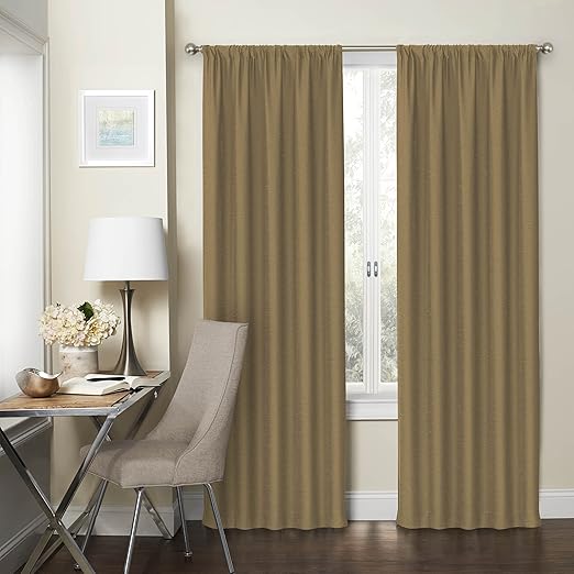 Amazon Com Eclipse Blackout Curtains For Bedroom Wallace 74 X