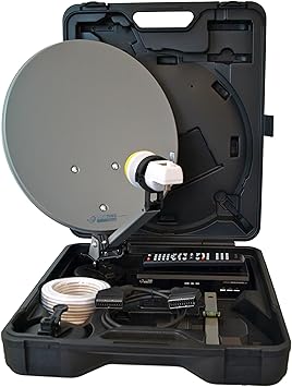 Micro digitale Camping Satellitenanlage M30/12 EasyFind (SCART, EasyFind, 230/12V) schwarz