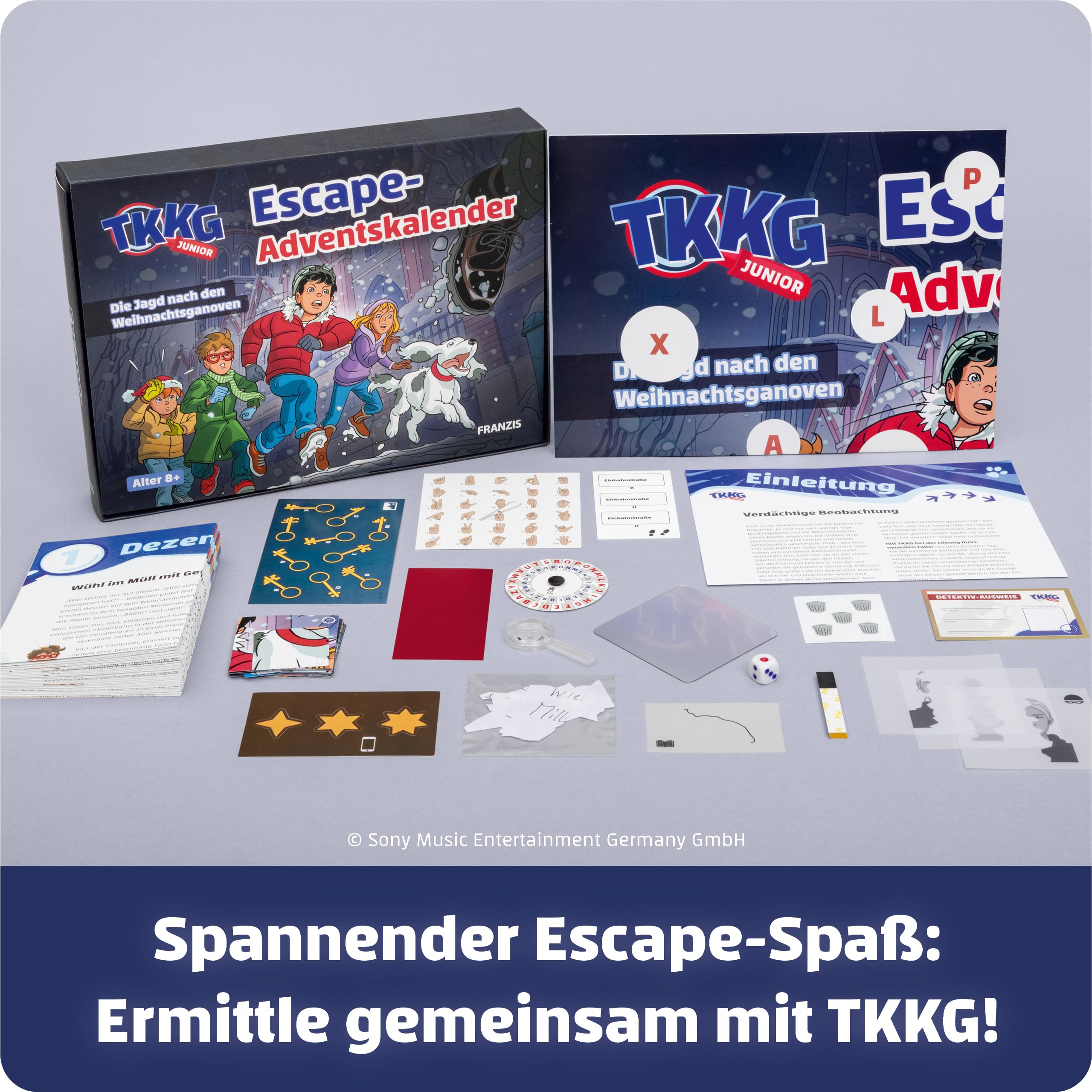 FRANZIS 67240 - TKKG Junior Escape-Adventskalender: Die Jagd nach den Weihnachtsganoven 2