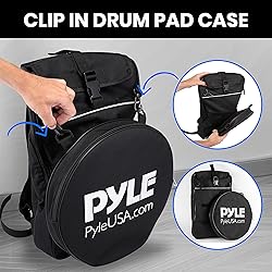 Pyle 12” Practice Pad Set with Snare Stand-Double