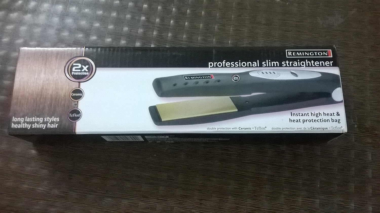 remington professional slim straightener 2x