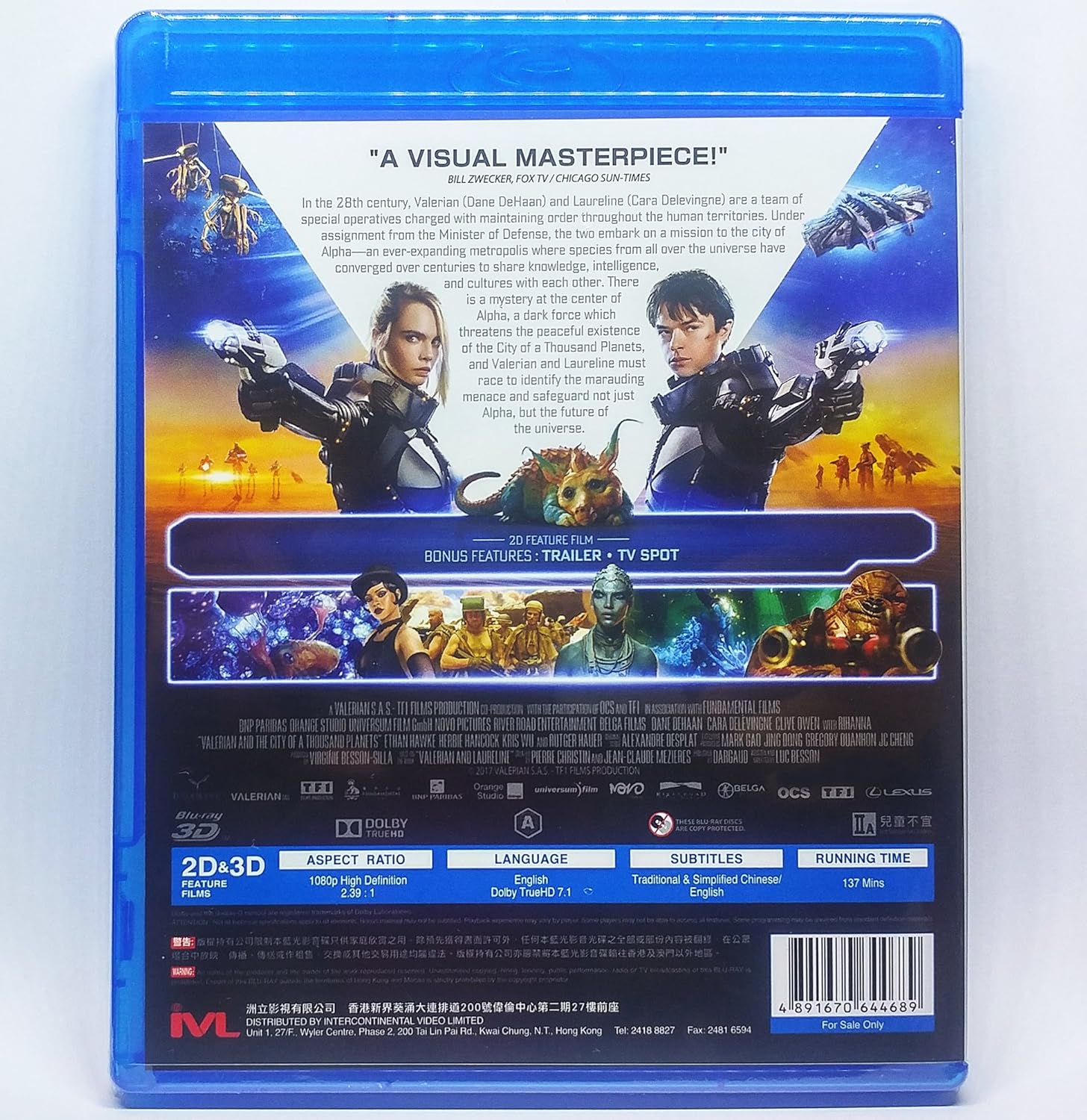 Amazon Com Valerian And The City Of A Thousand Planets 2d 3d Blu Ray Dane Dehaan Cara Delevingne Luc Besson Movies Tv