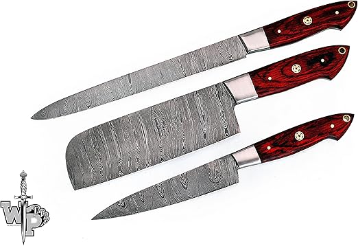 Amazon Com World Points Custom Made Damascus Blade Kitchen Chef