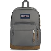 JanSport Right Pack Backpack - Durable Daypack with Padded 15" Laptop Sleeve, Spacious Main Compartment &amp; Integrated Water Bottle Pocket - Graphite Grey