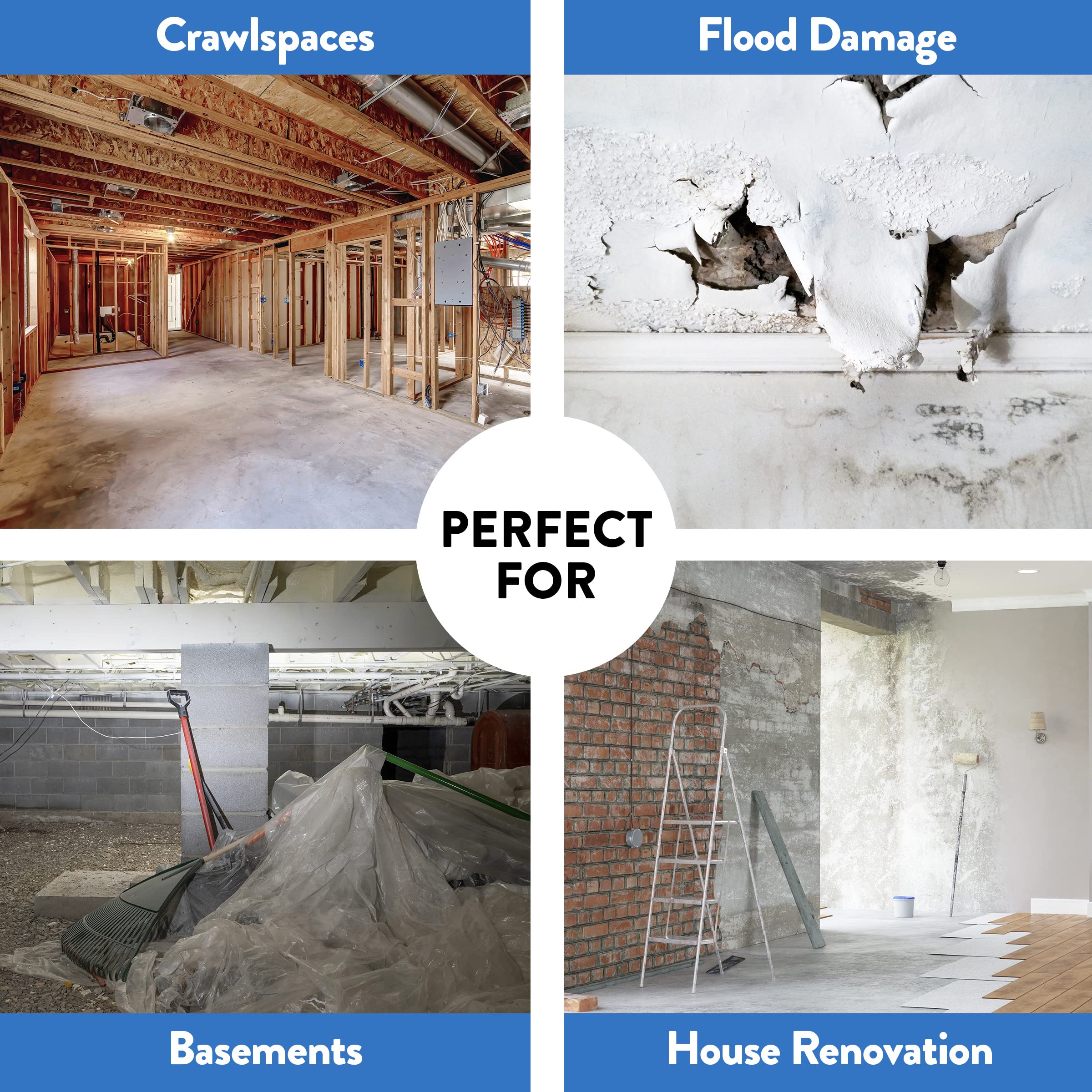 Dri-Eaz Revolution LGR Commercial Dehumidifier with Pump, 17 Gallon, Industrial, Compact Dehumidifier