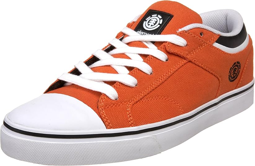 Element Men's Carnegie Skate Shoe,Orange,5 M US Shoes