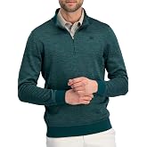 Dry Fit Pullover Sweaters for Men - Quarter Zip Fleece Golf Jacket - Tailored Fit
