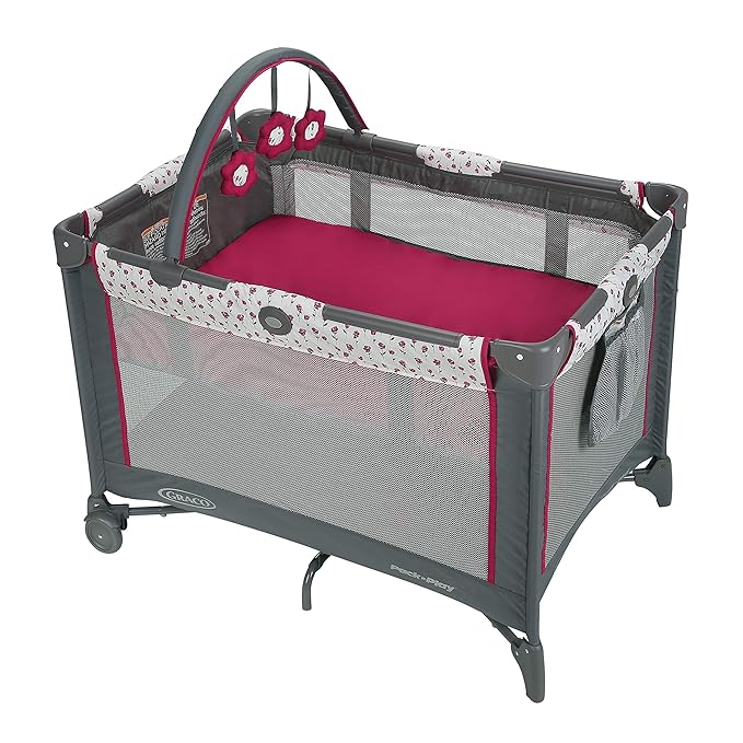 baby girl pack and play with bassinet