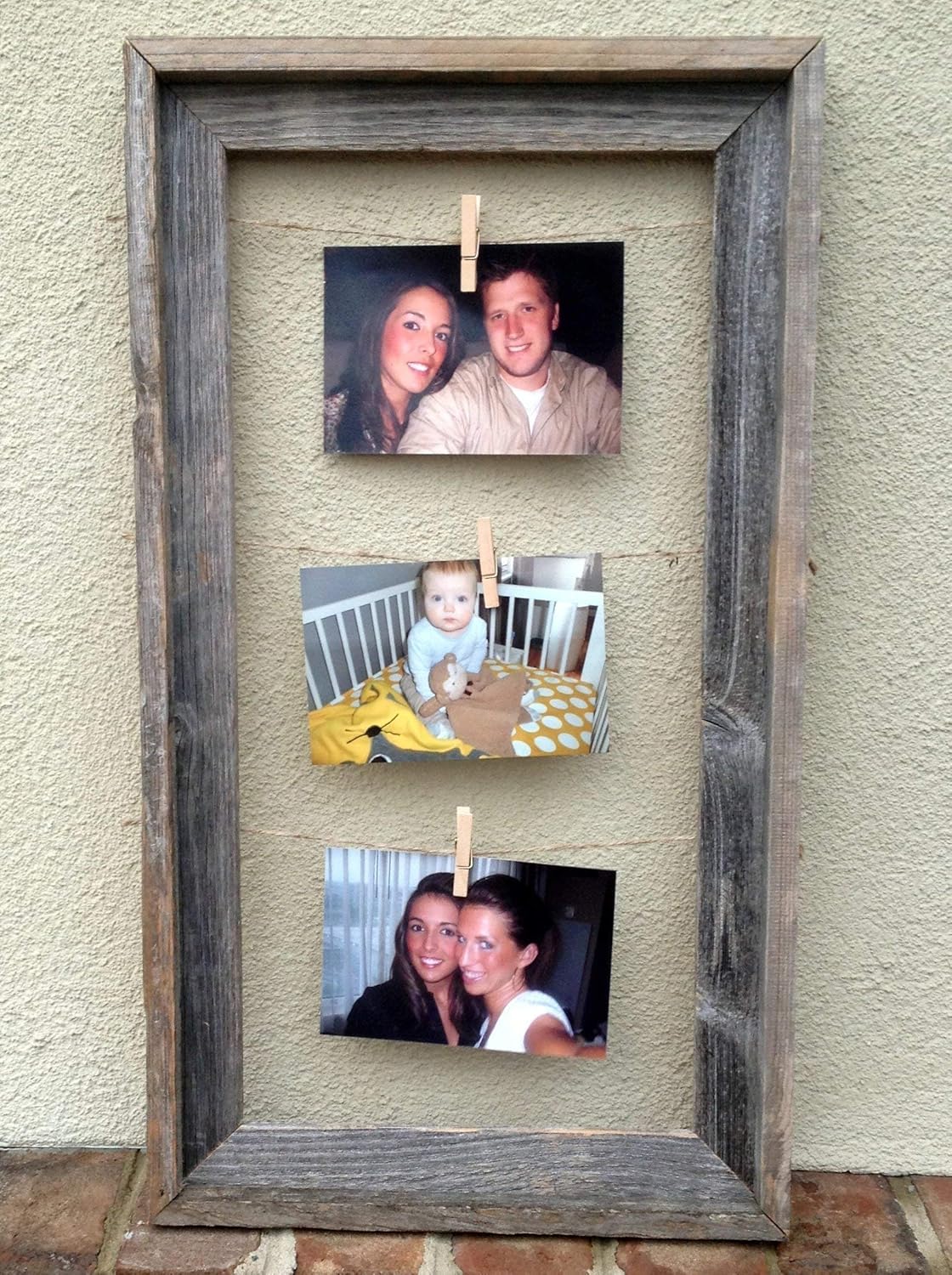 Multiple Picture Frame in Barn Wood, Rustic Home Decor