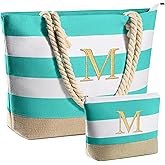 YOOLIFE Beach Bags for Women - Travel Canvas Beach Tote, Pool Waterproof Bag, Travel Essentials, Gifts for Women Birthday