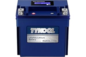 TYKOOL YTX14-BS/YTX14H/GYZ16H High Performance Lithium LiFePO4 Motorcycle Battery,480CCA,12V 8Ah,Fits for ATV,UTV,Jet Ski,Snowmobile,Quad,Tractor,Riding Lawn Mower,Polaris Battery