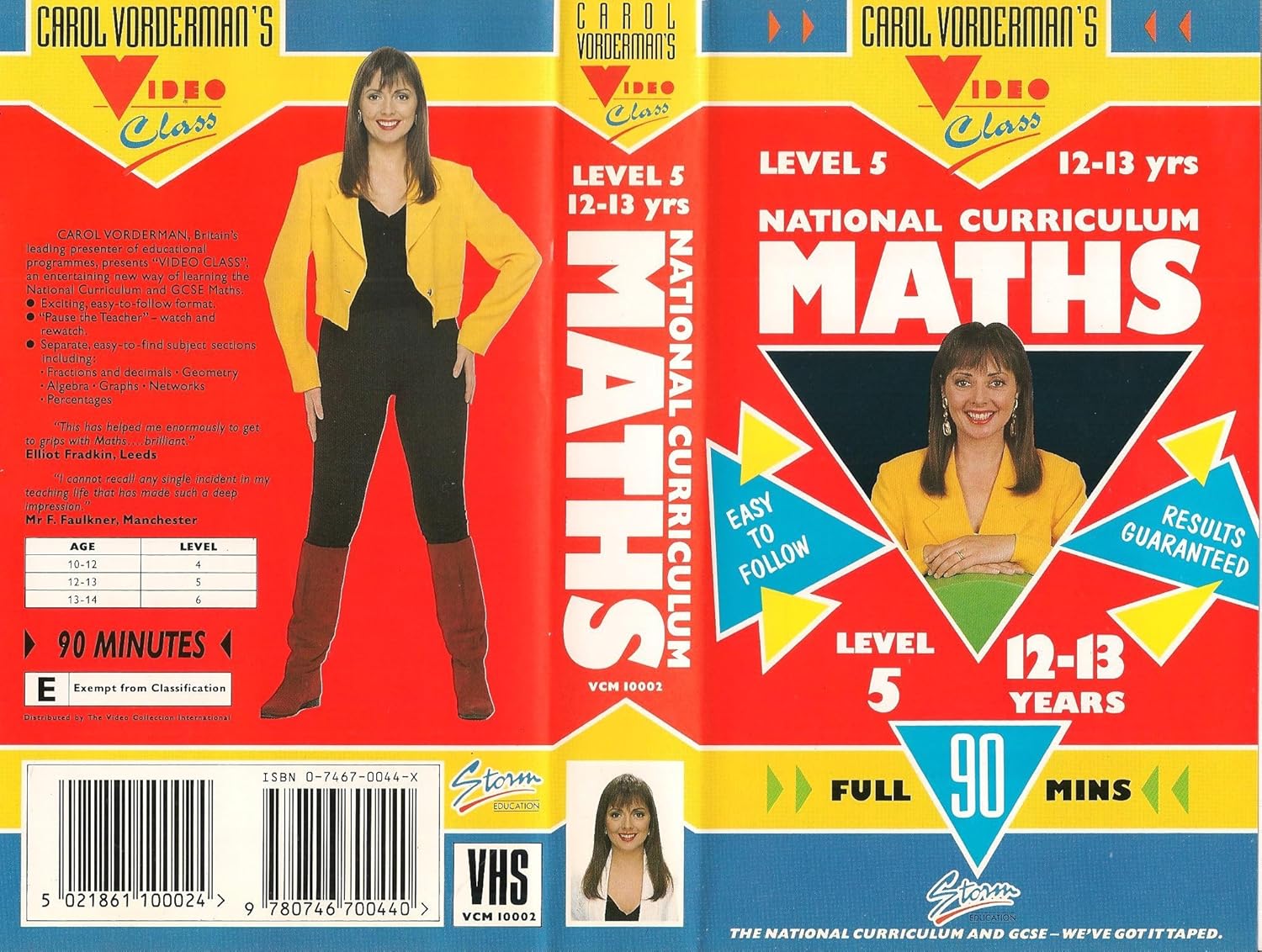 Carol Vorderman's Video Class Maths Level 5, 1213 Years [VHS