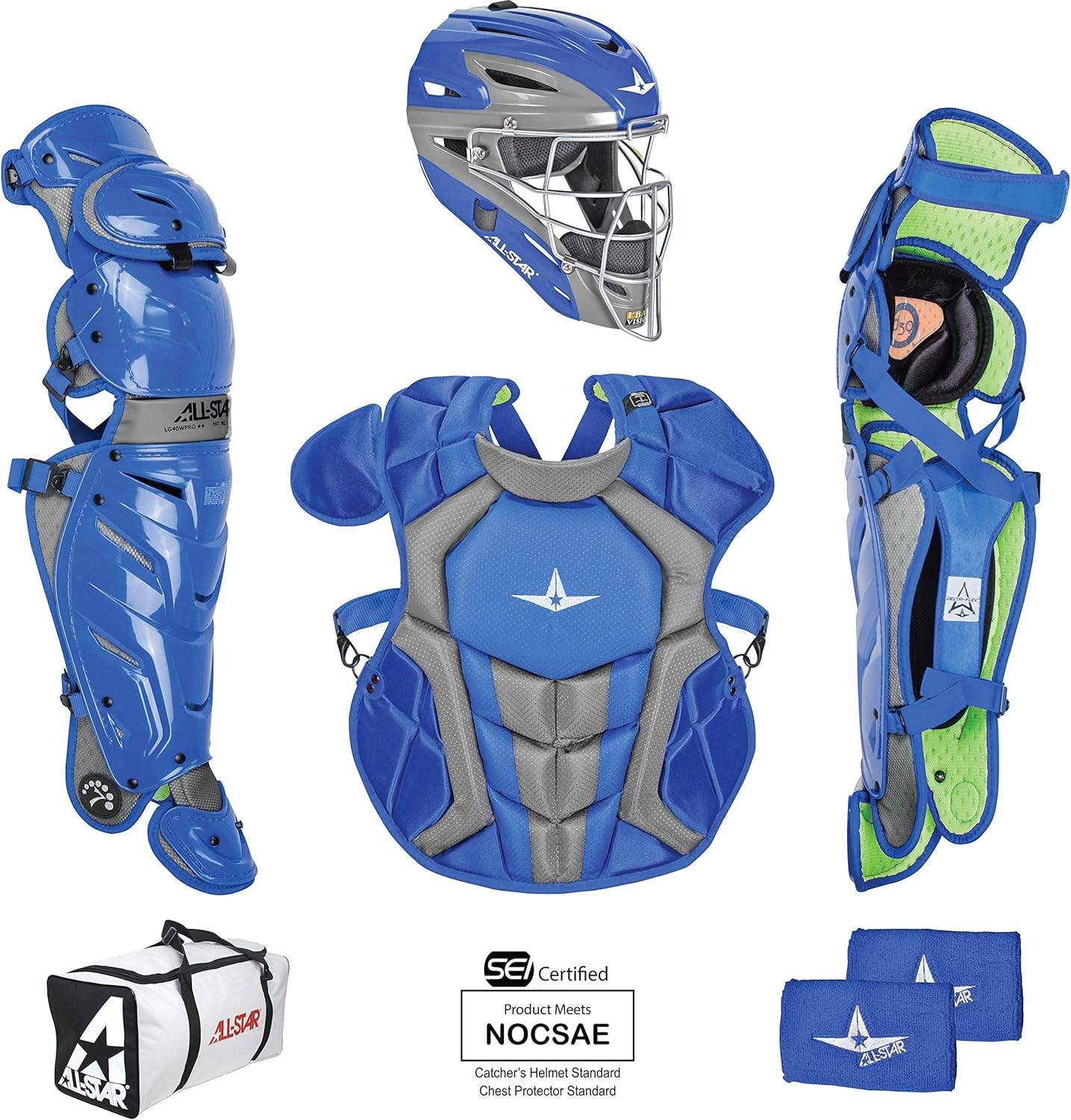 System7 AllStar Axis Set Catchers Baseball Approved NOCSAE