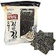 Kwangcheonkim Sushi Nori Seaweed Sheets – 100 Full Size Roasted Crispy Rolls Wraps Yaki Resealable Bag Natural Laver 200 Gram