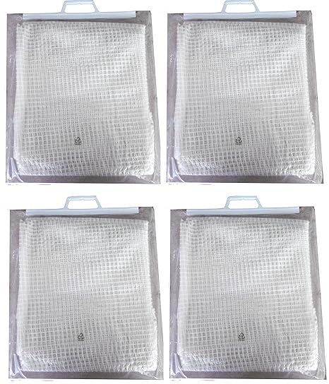 EXCOLO 24 qm 4 x Gitterfolie 2 x 3 Meter transparent weiß Abdeckung Windschutz Sichtschutz Schutz