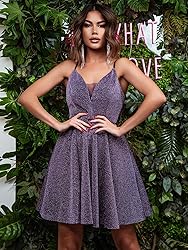 Ever-Pretty Women's Summer Dresses Glitter V Neck