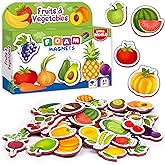Little World Large Set of 31 Foam Fridge Magnets for Toddlers 1-3 - Refrigerator Magnets for Kids – Baby Magnets for Refriger