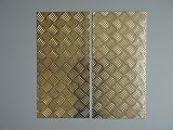 18AM034 Checker Plate Aluminium 500x250x2mm Anti Slip 2pc Set view 2