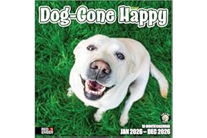 RED EMBER Dog-Gone Happy 2026 Wall Calendar 12 Month | Thick & Sturdy Paper | Holiday Gift | Funny Pooches Puppy Dog Calendar 2026