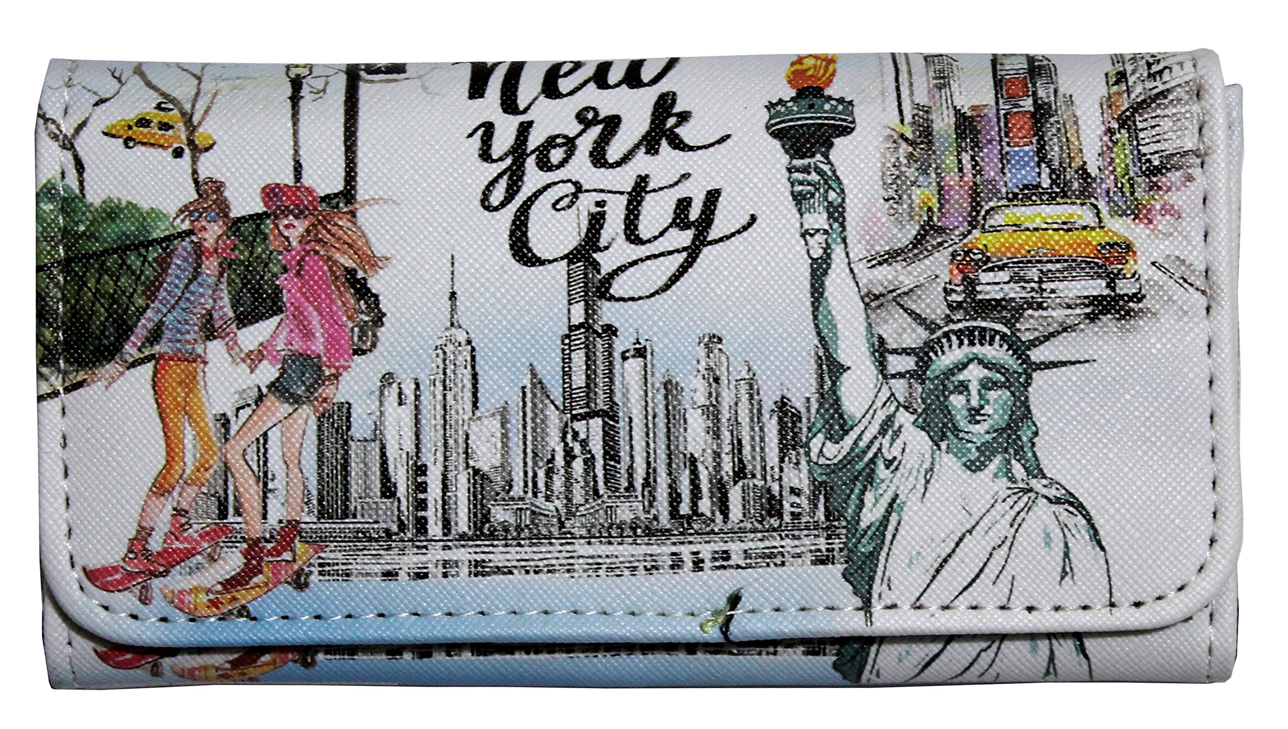 NEW YORK Statue of Liberty Souvenir Gift Purse Wallet, Yellow, Taxi Wallet