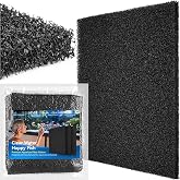 Borlech Aquarium Bio Filter Sponge Pad - Cut-to-Size Aquarium Filter Media for Fish Tank, Pond, Sump - Mechanical &amp; Biological Filtration (18.5"x18.5"x0.8", 20PPI, 1 Pack)