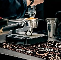 Coffee Bar Mat Accessories for Countertop Absorbent