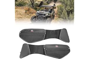 KEMIMOTO Door Bags with Knee Pads Compatible with Can Am Commander and Commander Max 2021-2024 Front Door Storage Bag Pockets