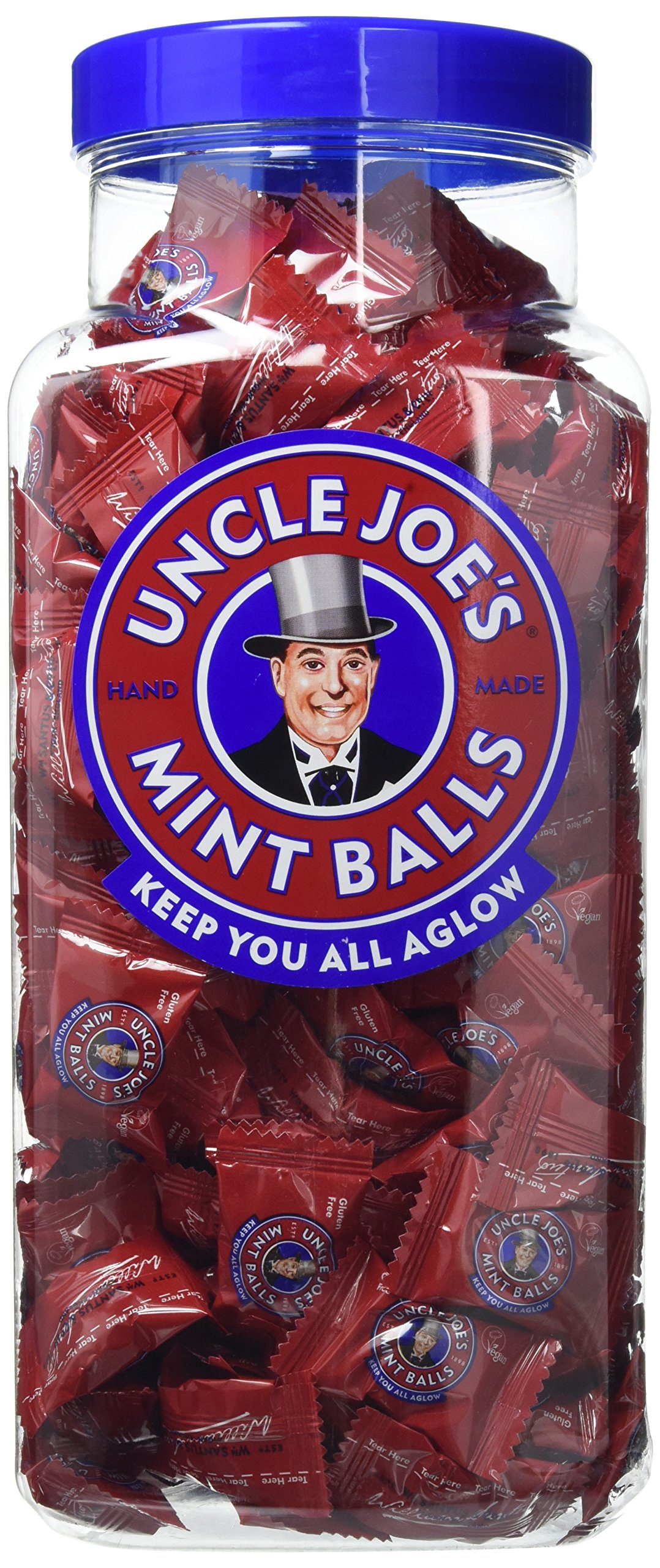 Uncle Joe's | Mint Balls | 1.4Kg Jar | Traditional Mint Balls made using the same recipe from 1898 | Natural Ingredients | Free From Artificial Colors and Flavours