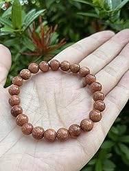 Red Goldstone Crystal Bead Bracelet 8mm, Wholesale