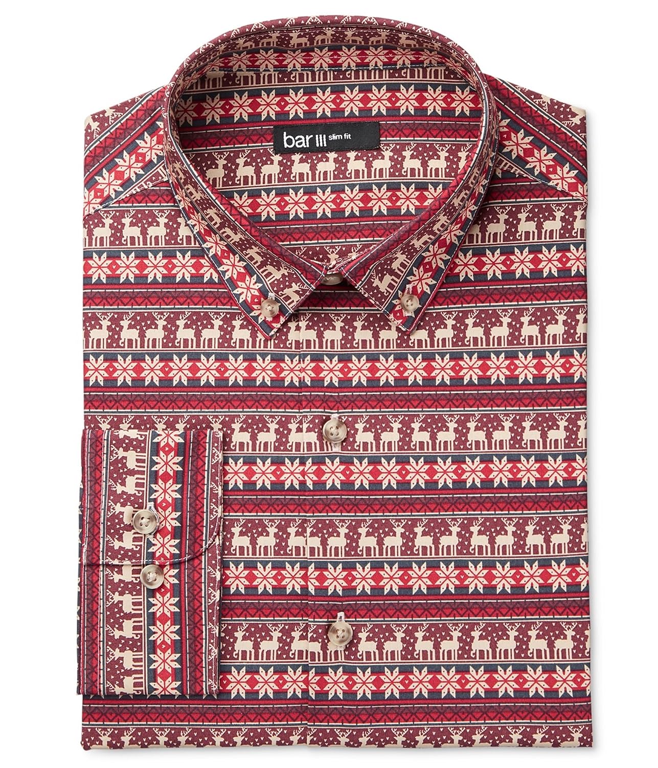 Button Up Dress Shirt Bar III Mens Oh 