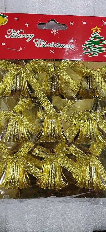 Buy Kala Decorators Golden Shining Ribbon Bell Christmas Tree