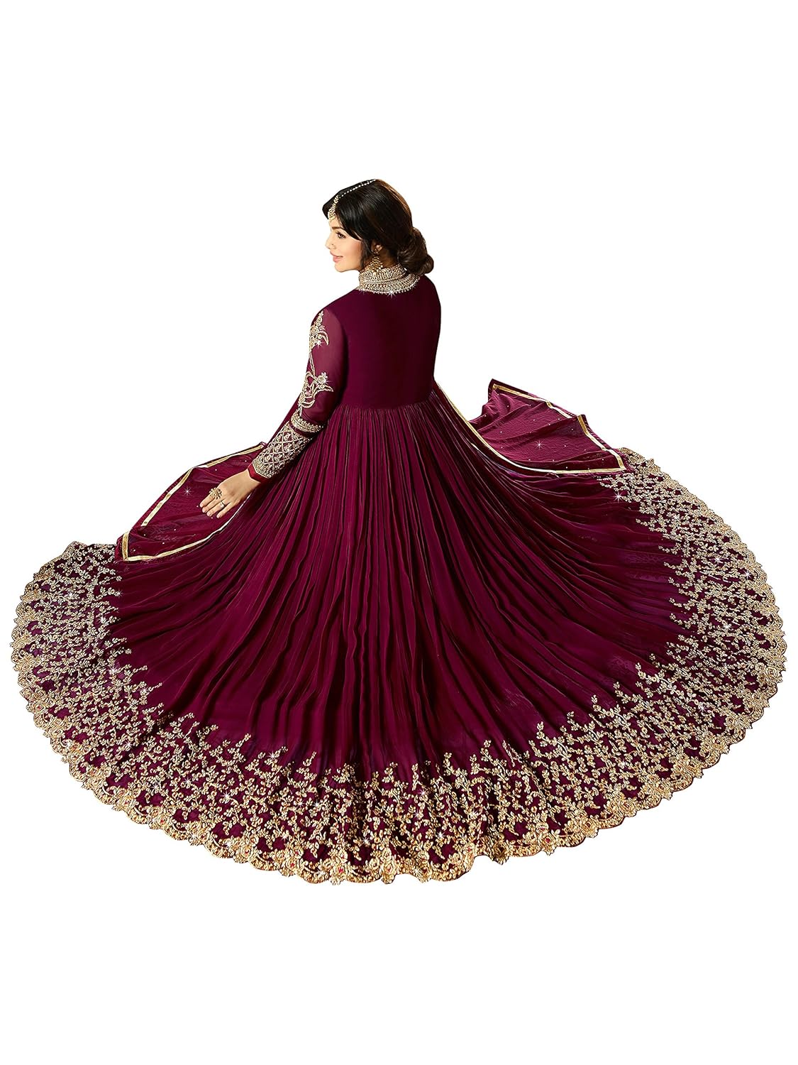 misha fashion women's party wear anarkali gown
