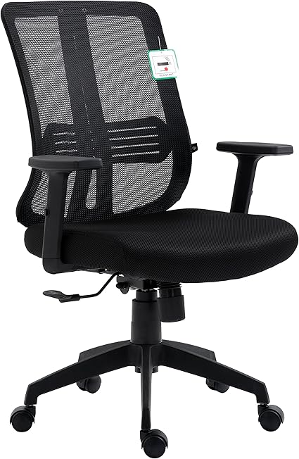 Adjustable Armrest Headrest Grey No Headrest Cherry Tree Furniture Mesh Back Executive Office Chair Swivel Desk Chair With Synchro Tilt Home Kitchen Desk Chairs Cate Org