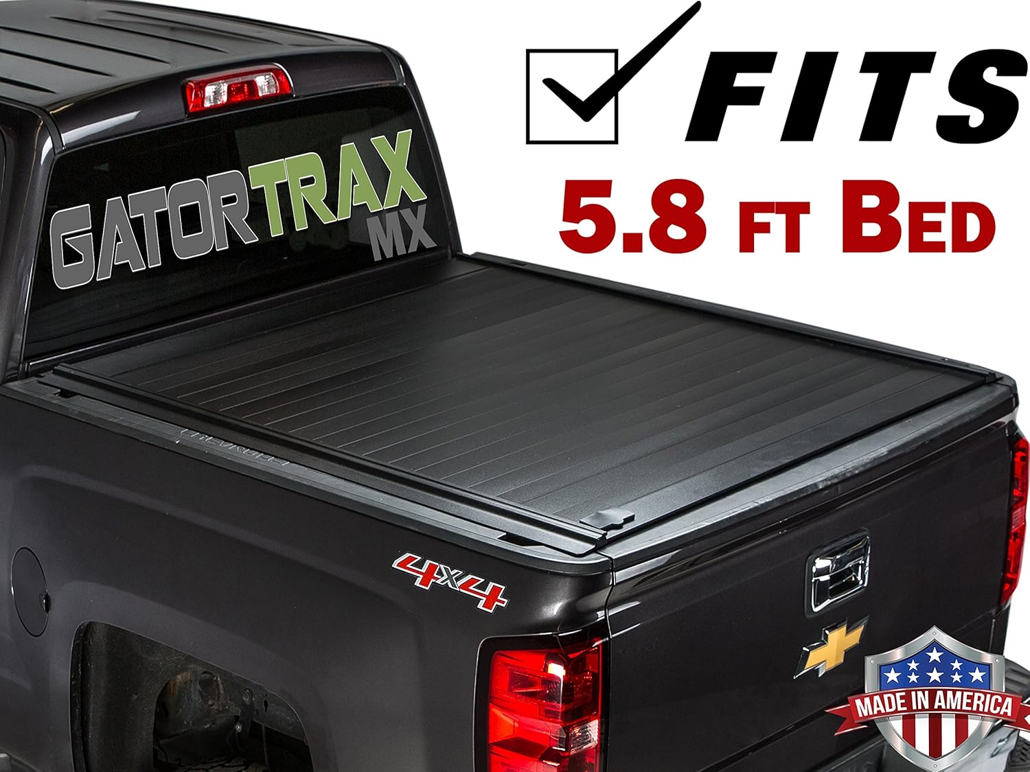 Gatortrax Mx Retractable Fits 2014 2018 Chevy Silverado Gmc Sierra 5 8 Foot Bed Only Matte Aluminum Truck Bed Tonneau Cover G80461 Amazon In Car Motorbike