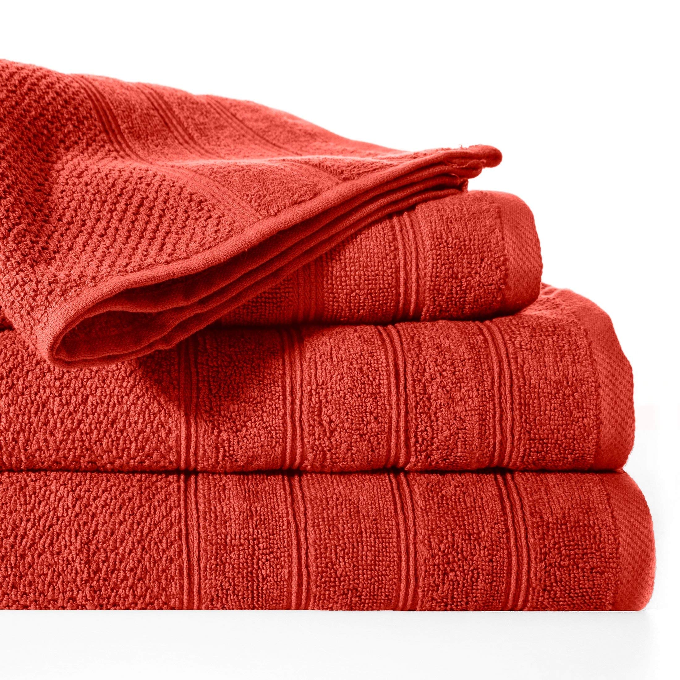 Design91 Terry Towel Hand Towel Brick 100% Cotton 70 x 140 cm Bath Towel Bath Towel Bathroom 70 x 140 cm
