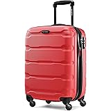 Samsonite Omni PC Hardside Expandable Luggage with Spinner Wheels, Red, Carry-On 20-Inch