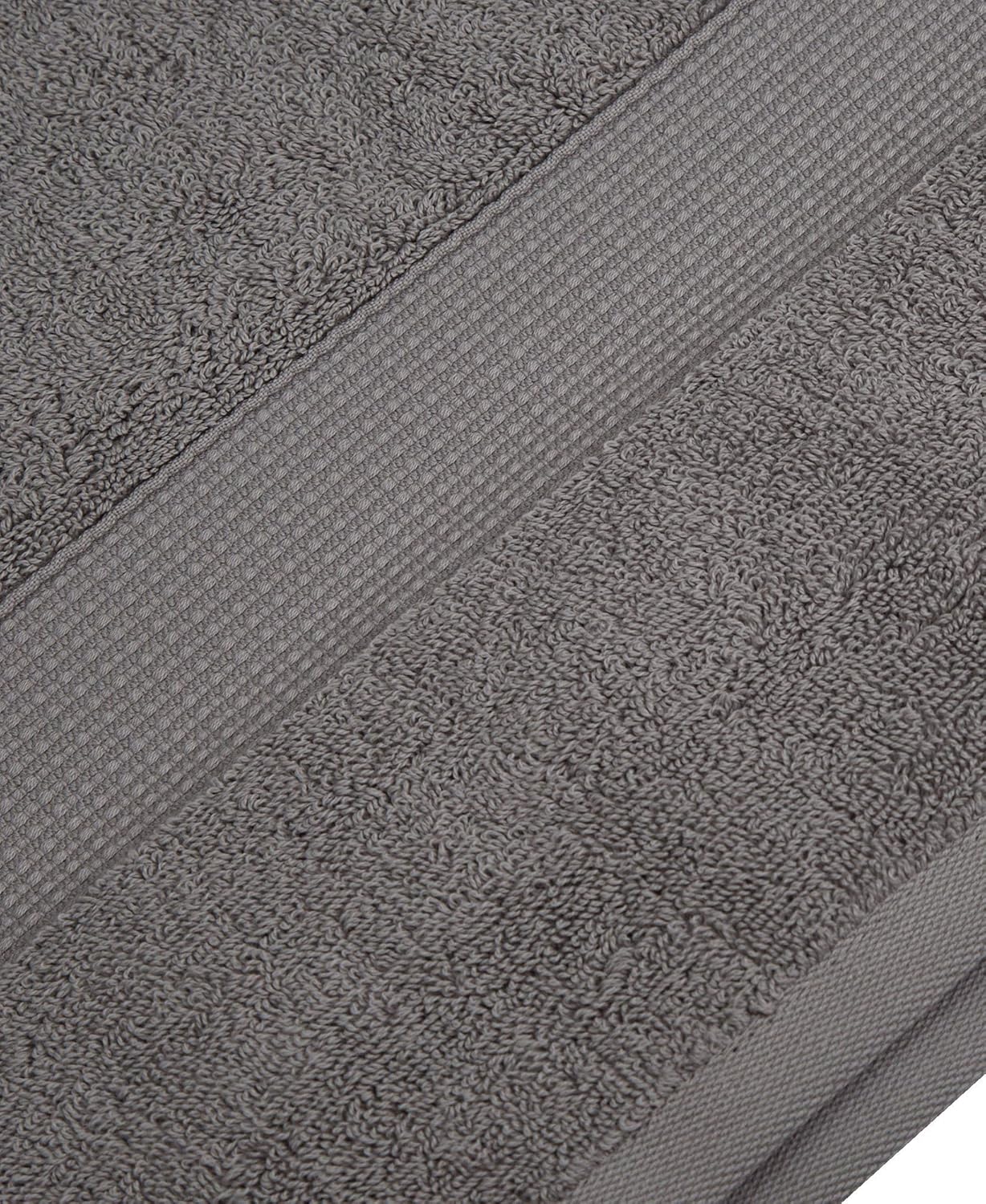 Blake Deluxe 7 Piece Bath Towel and Bath Mat Set - Densely Woven Premium Ultra Soft, High Absorbency Combed Cotton - Luxury Spa Bath Towels - 700 GSM (Light Grey): Home & Kitchen