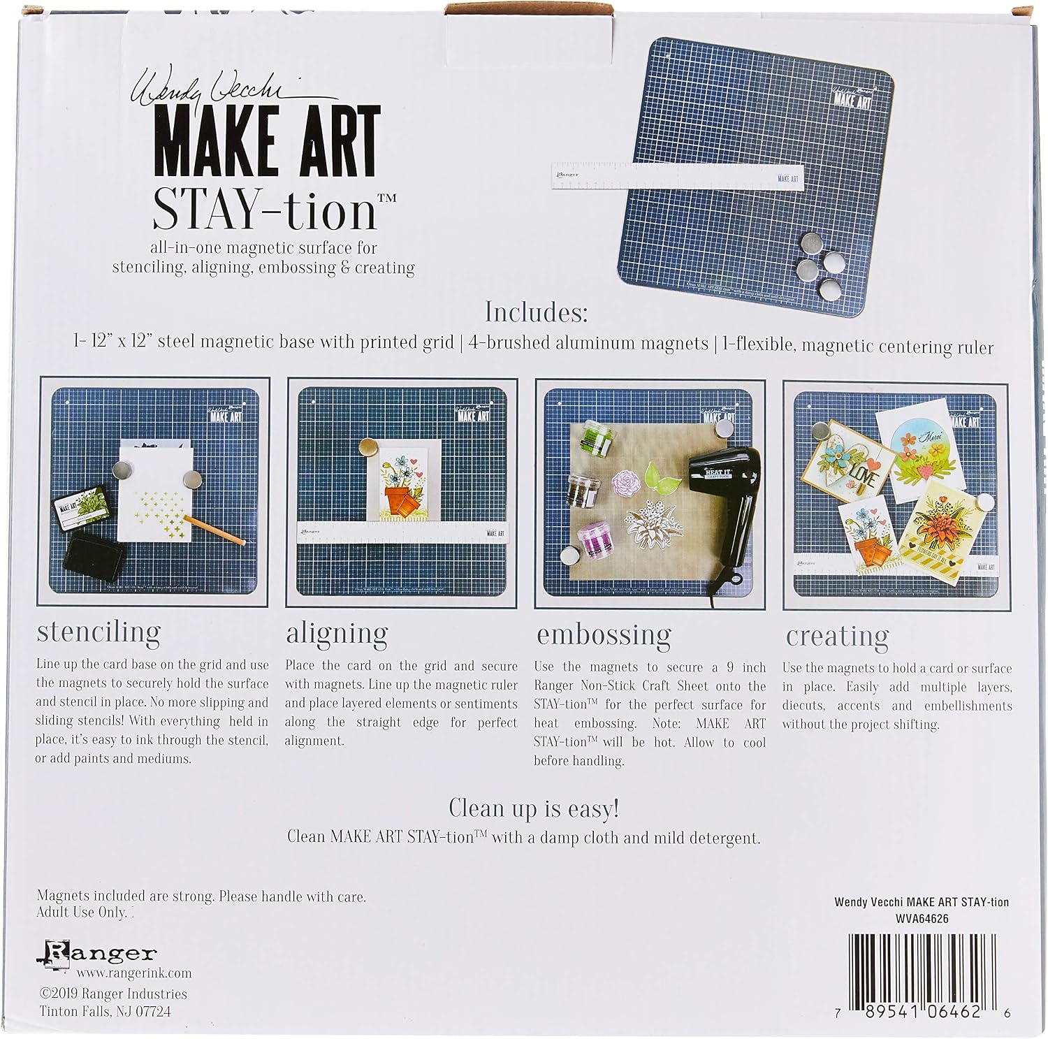 Wendy Vecchi Make Art Stay-Tion, Blue, 12 x 12 inches - Image 5
