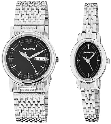 Analog Black Dial Unisex Watch -NK11418100SM01