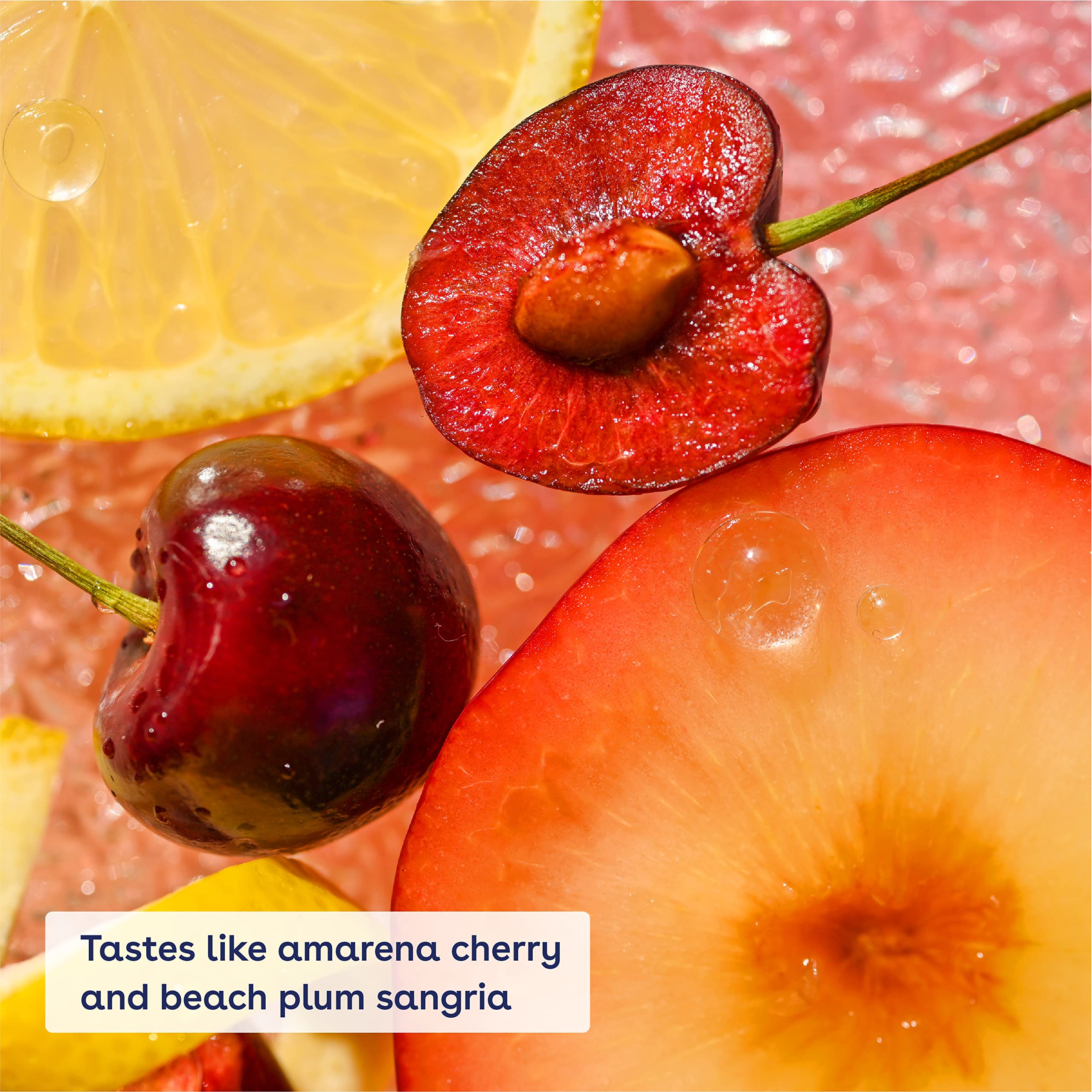 eos Sunset Sips Lip Butter Tube- Wild Cherry Slushie, 24-Hour Moisture, Overnight Lip Mask, Lip Care Products, 0.35 fl oz