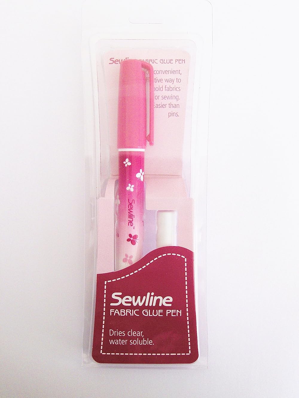 Sewline Fabric Glue Pen and Refill EPP No Pins Dries Clear Sewing Paper Piecing