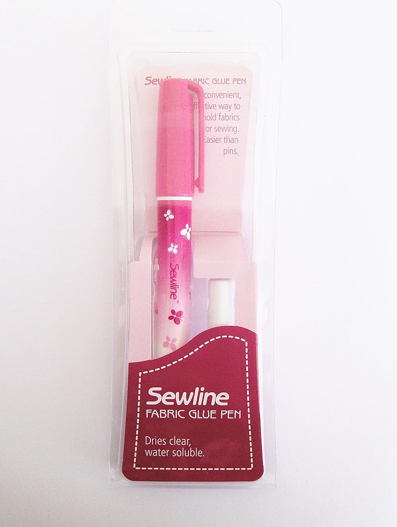 Sewline Fabric Glue Pen and Refill EPP No Pins Dries Clear Sewing Paper Piecing