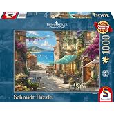 Schmidt Spiele | Thomas Kinkade: Caf&eacute; on the Italian Riviera (1000pc) | Puzzle | Ages 12+