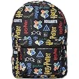 Harry Potter 16" Laptop Backpack Bag Hogwarts Crest All Over Print Cargo
