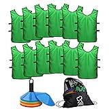 Soccer Cones (Set of 50) and Sports Jerseys Pinnies