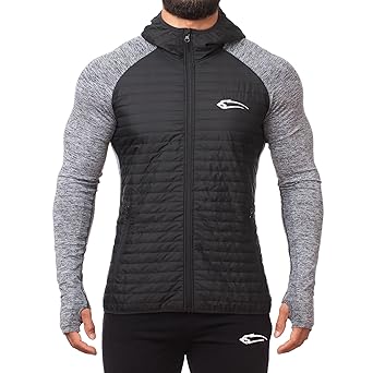 SMILODOX Premium Seamless Padding Jacke | Slim Fit Laufjacke für Herren | Wärmeisolierende & Atmungsaktive Steppjacke ideal f