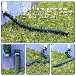 plusgutter 11.5ft Long Gutter Downspout Extensions